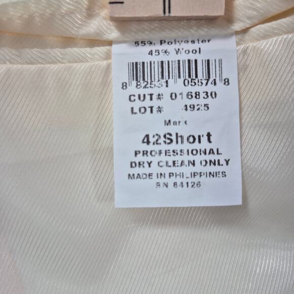 Andover Reed Pink 2 Button Wool Blend Vintage Sport Coat Blazer Jacket 42 Short - Picture 7 of 7